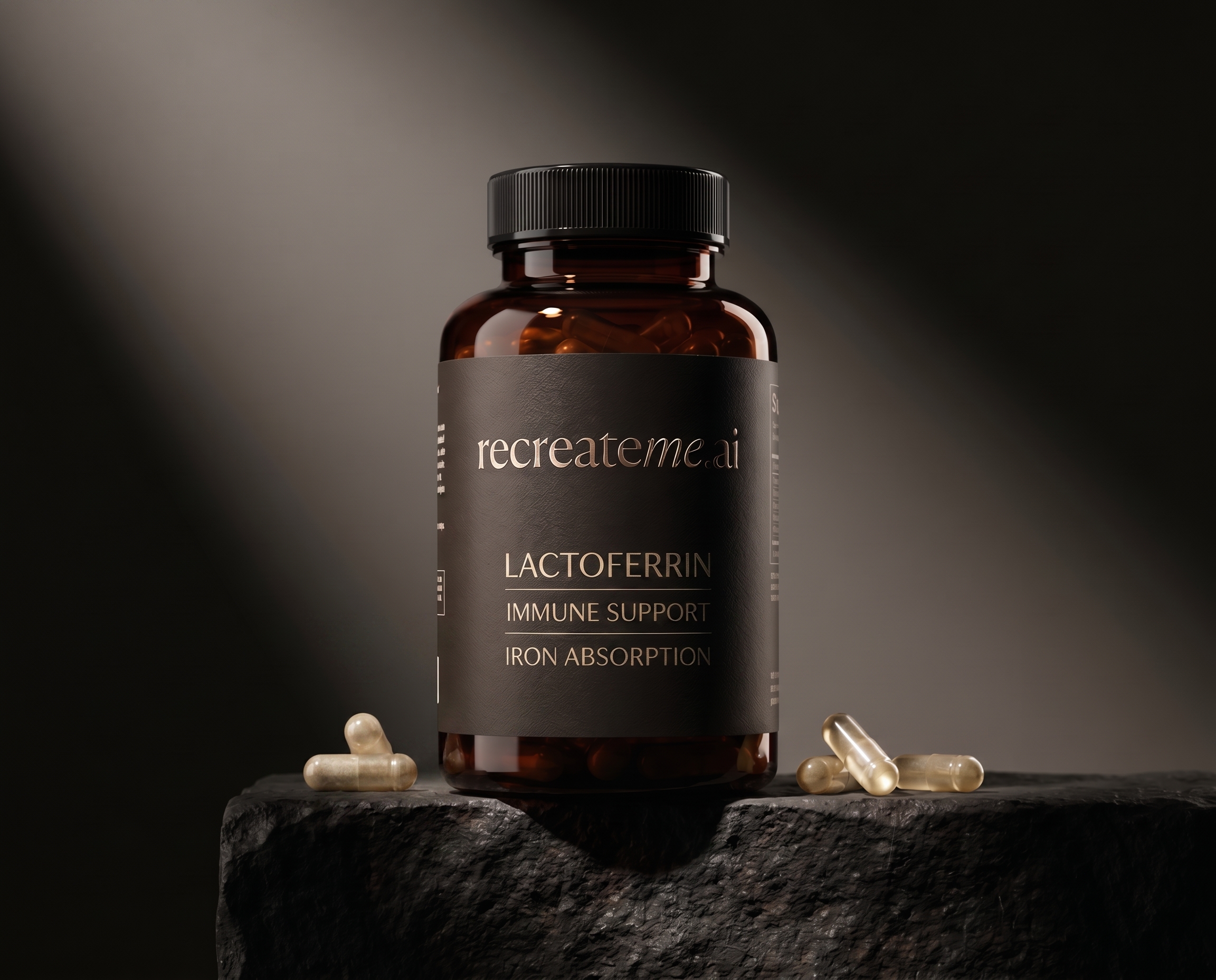 AI-generated: make a new supplement that has lactoferrin in the style of @recreateme-supplement