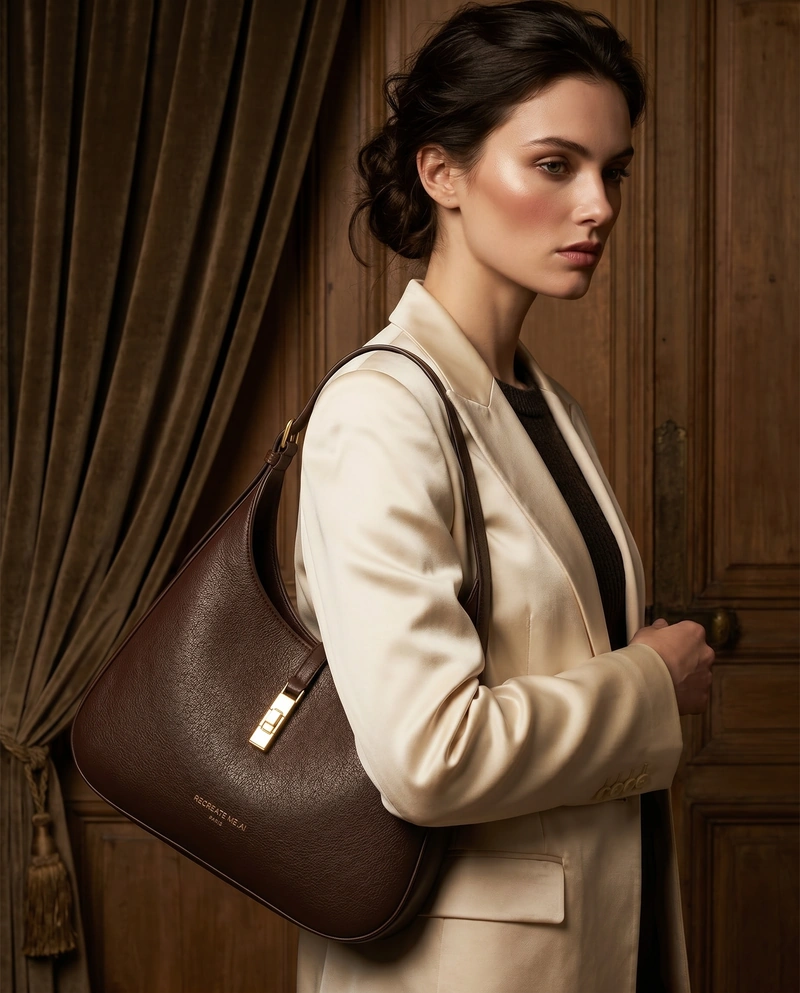 Editorial leather goods photography