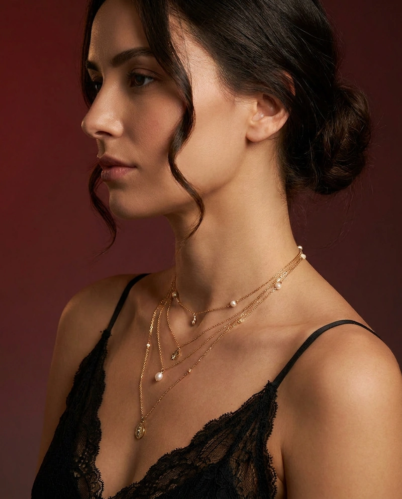 AI-generated: Studio photography, high-end editorial lighting, soft shadows with slight cinematic contrast, refined skin texture, polished and realistic r