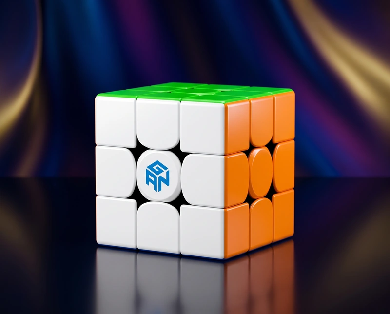 AI-generated Cube: make a studio photo of the gan cube.